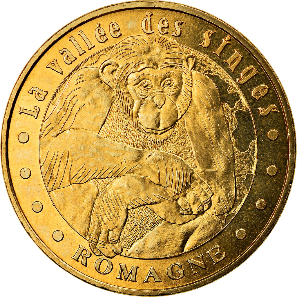 Frankreich, Token, Touristic token, Romagne -  Vallée des singes n°3, Arts &