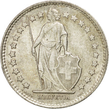 SWITZERLAND, 1/2 Franc, 1955, Bern, KM #23, AU(55-58), Silver, 18.2, 2.49