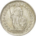 SWITZERLAND, 1/2 Franc, 1955, Bern, KM #23, AU(55-58), Silver, 18.2, 2.49