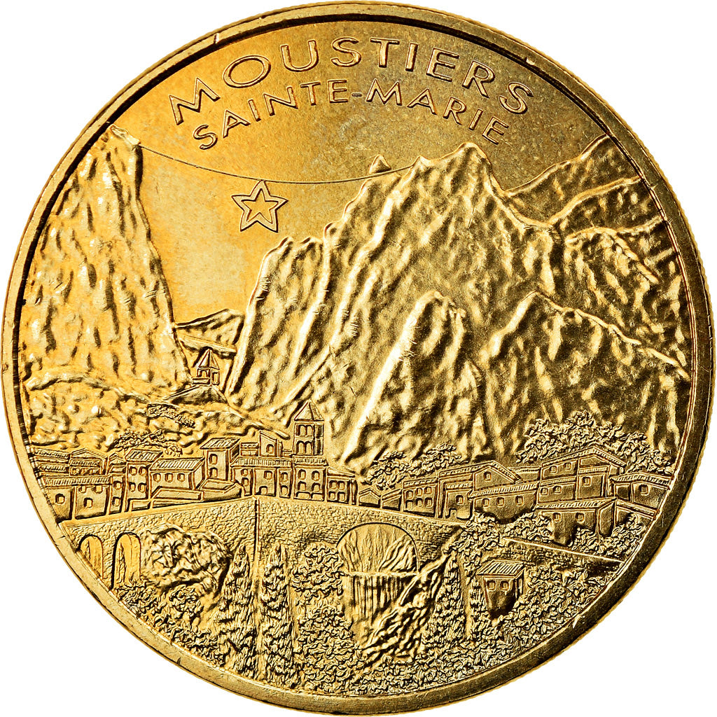 Francia, Token, Jetón turístico, Moustiers-Sainte-Marie -, Arts & Culture