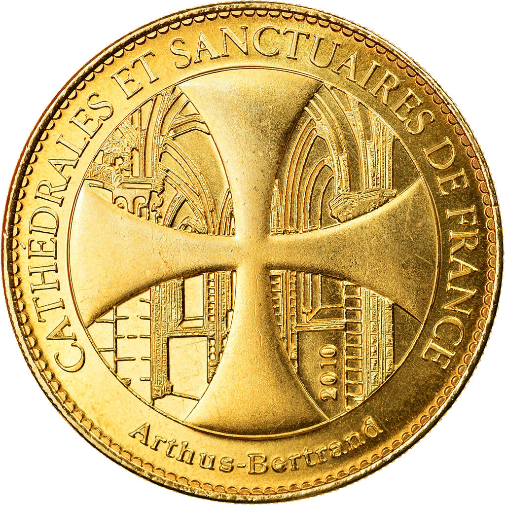 France, Jeton, 02/ Chapelle des Templiers, Laon, 2010, Arthus Bertrand, SUP
