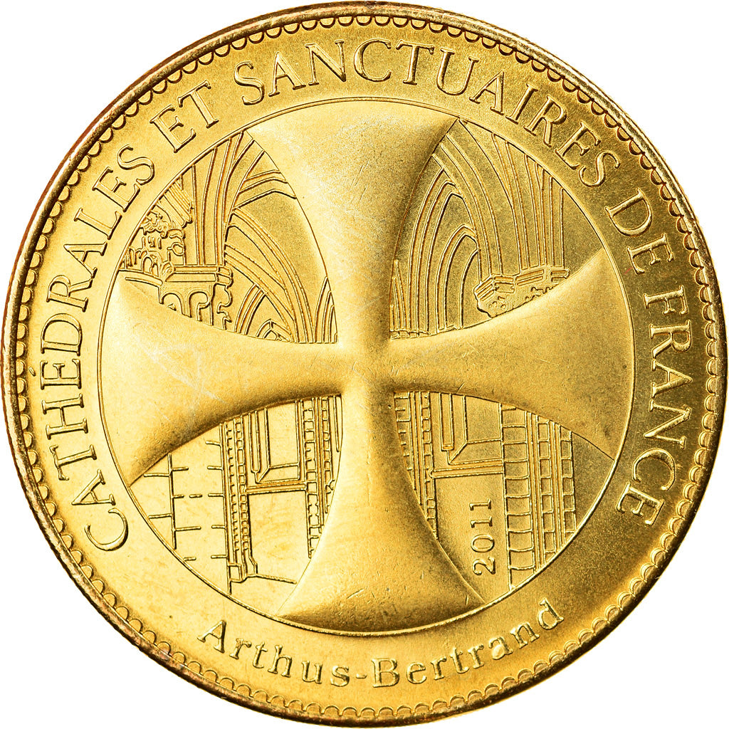 France, Jeton, Lisieux -  Basilique - Louis et Zélie Martin, 2011, Arthus