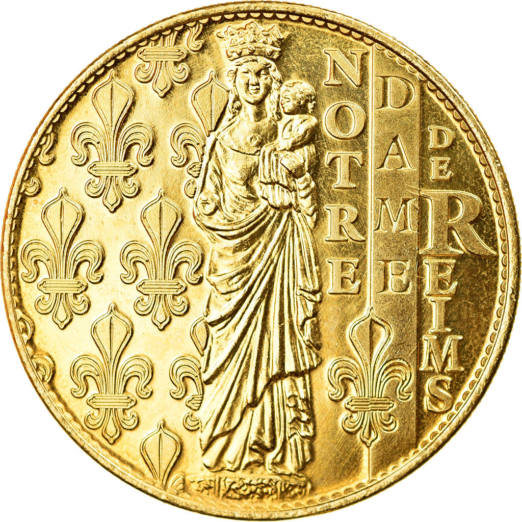 France, Jeton, Reims - Cathédrale n°2 - Ange, Arthus Bertrand, SUP