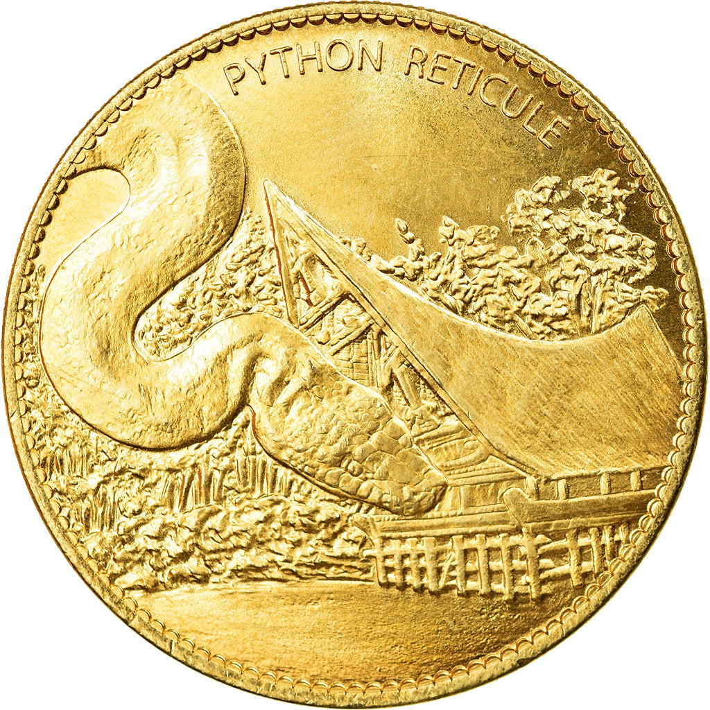 France, Jeton, Pierrelatte - La ferme aux crocodiles n°5 -  Le python, 2018