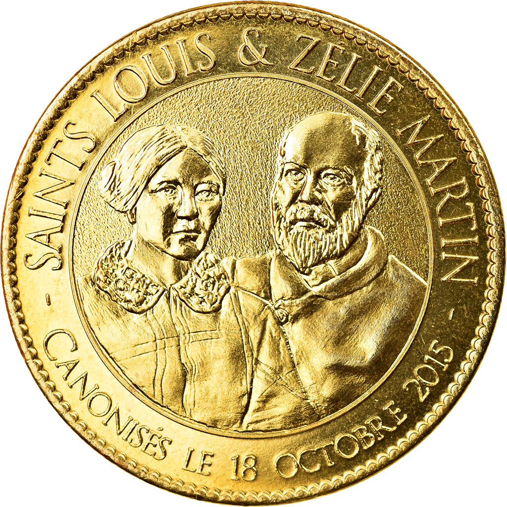 France, Token, Lisieux -  Basilique - Louis et Zélie Martin, 2016, Arthus