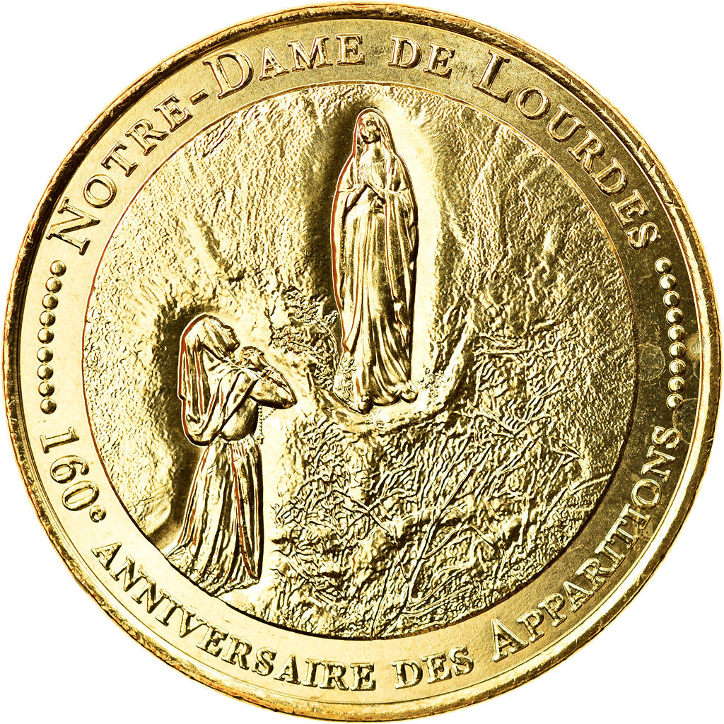France, Token, Lourdes - 160ème anniversaire des Apparitions, 2018, Arthus