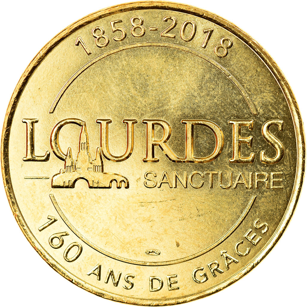France, Token, Lourdes - 160ème anniversaire des Apparitions, 2018, Arthus