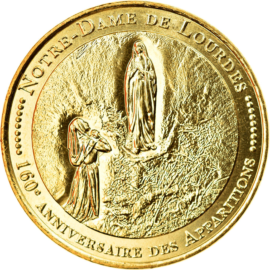 France, Token, Lourdes - 160ème anniversaire des Apparitions, 2018, Arthus