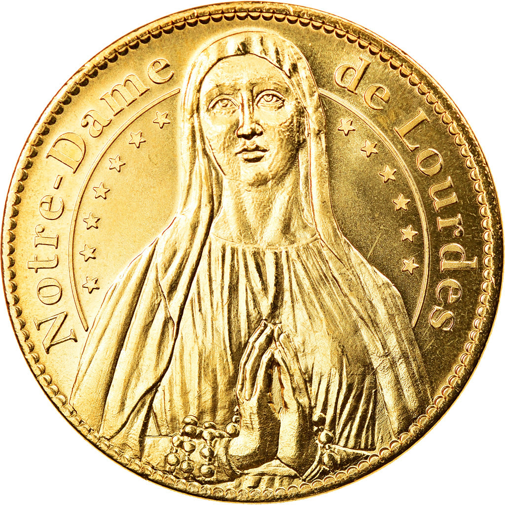 France, Jeton, Lourdes - n°3 - Sanctuaire Notre-Dame, 2013, Arthus Bertrand