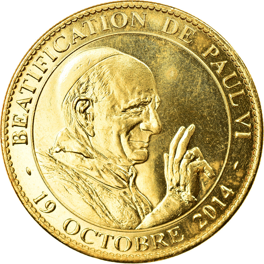 Frankrijk, Token, Lourdes - n°9 - Béatification de Paul VI, 2014, Arthus