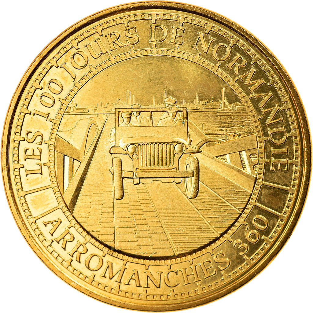 France, Jeton, Jeton Touristique, Arromanches - 360 n°3 -  Les 100 jours de