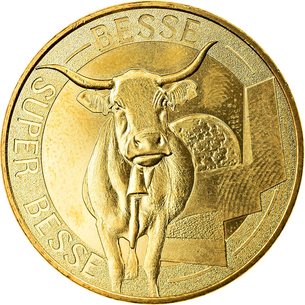 France, Token, Touristic token, Super-Besse - Besse n°6 - Vache de Salers