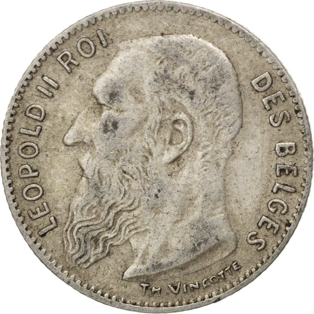 BELGIUM, 50 Centimes, 1909, KM #60.1, VF(30-35), Silver, 2.48