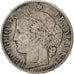 FRANCE, Cérès, 50 Centimes, 1888, Paris, KM #834.1, VF(20-25), Silver, 18, G...