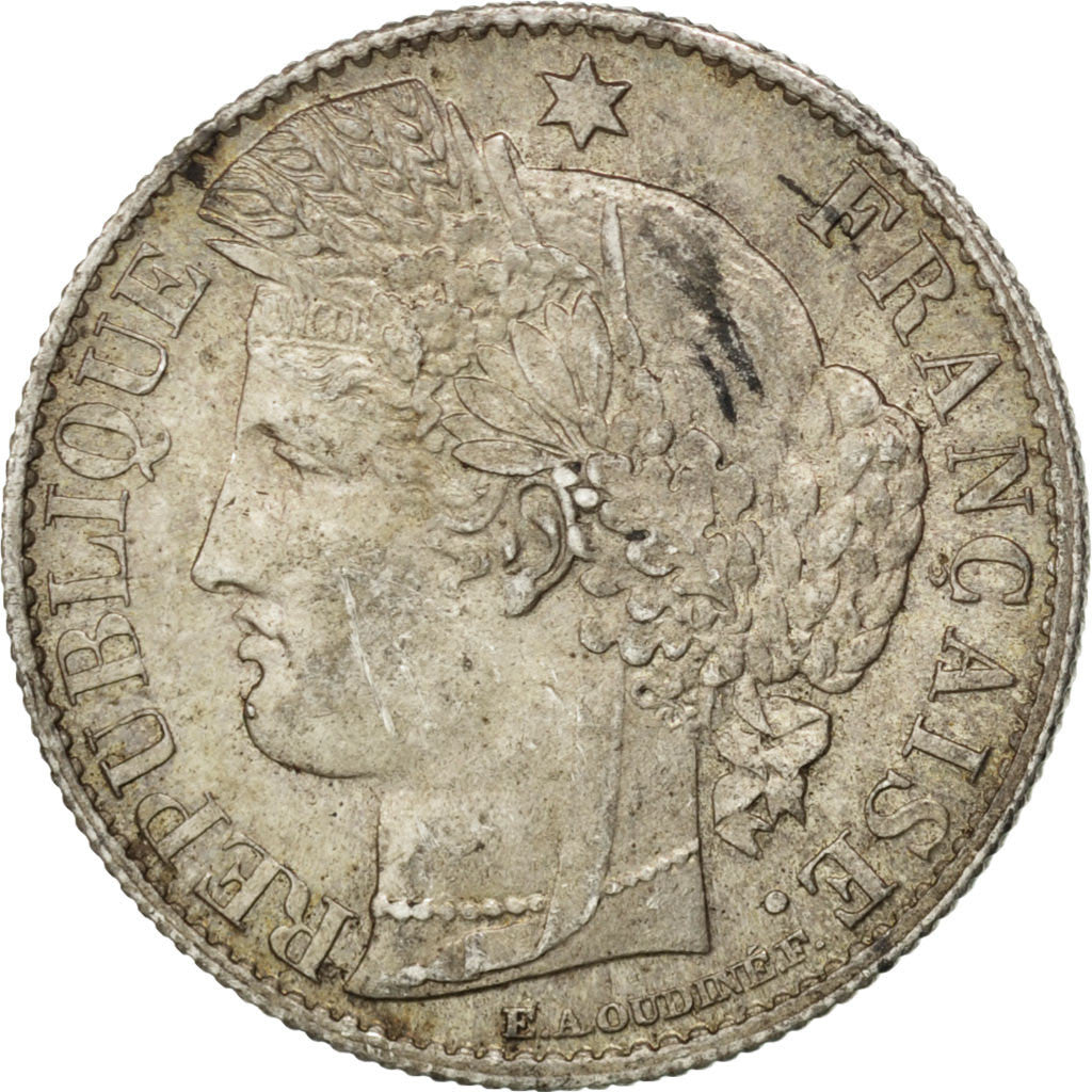 Coin, France, Cérès, 50 Centimes, 1888, Paris, AU(55-58), Silver, KM:834.1