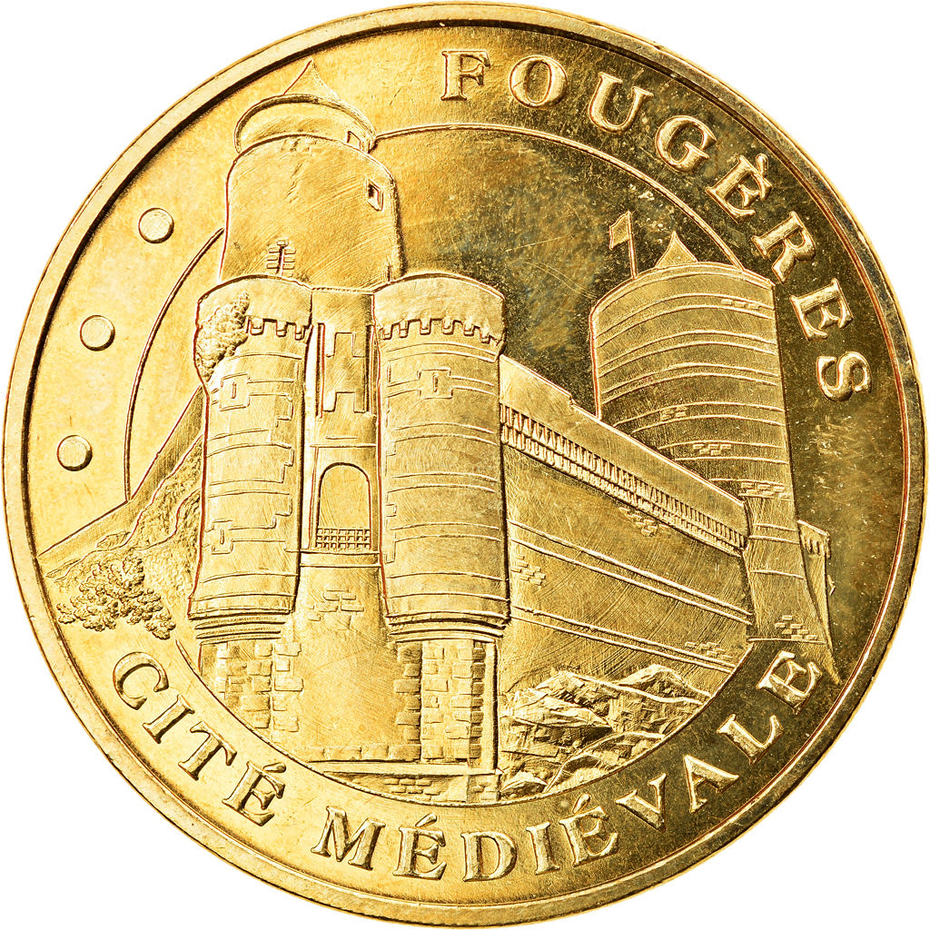Francia, Token, Jetón turístico, Fougères - Cité médiévale n° 2, 2009