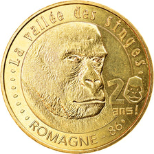 France, Token, Touristic token, Romagne - Vallée des Singes n°7 - 20 ans