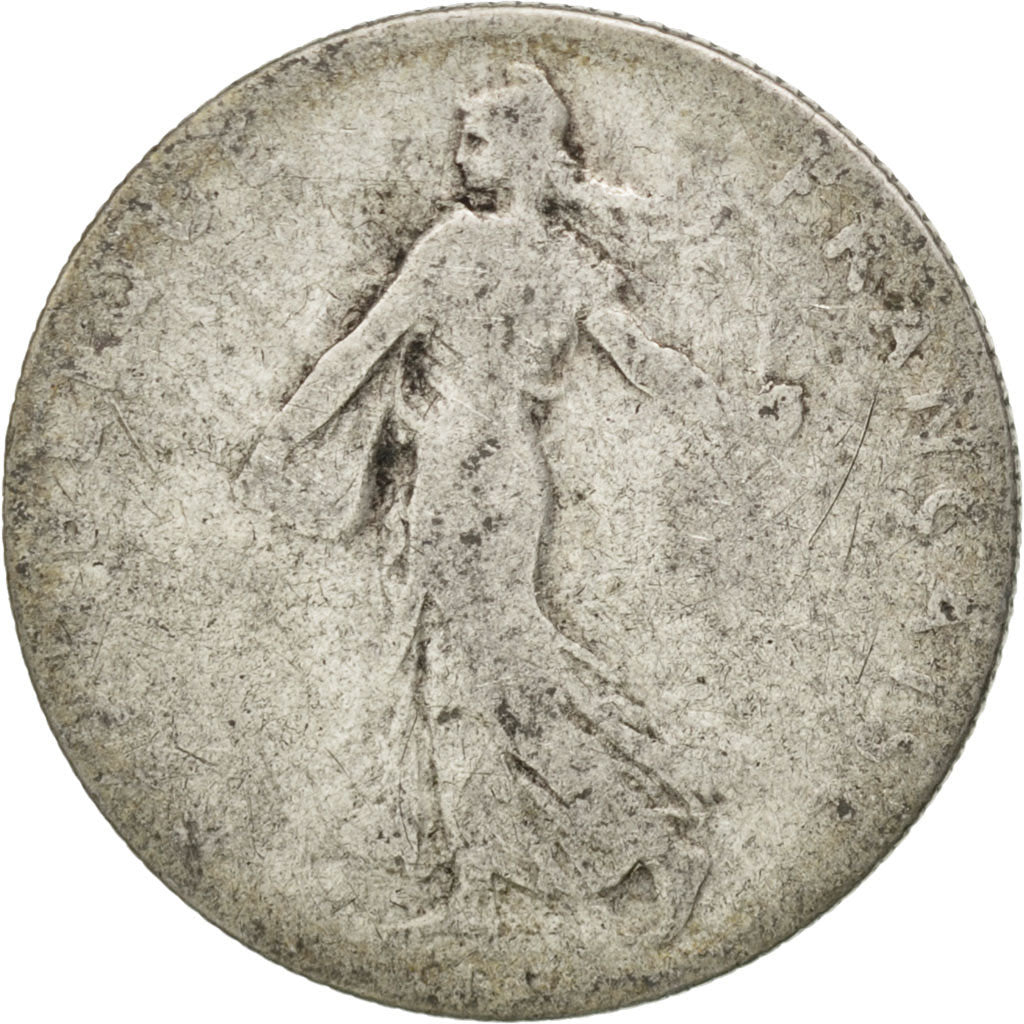 FRANCE, Semeuse, 50 Centimes, 1900, Paris, KM #854, F(12-15), Silver, 18.1,...