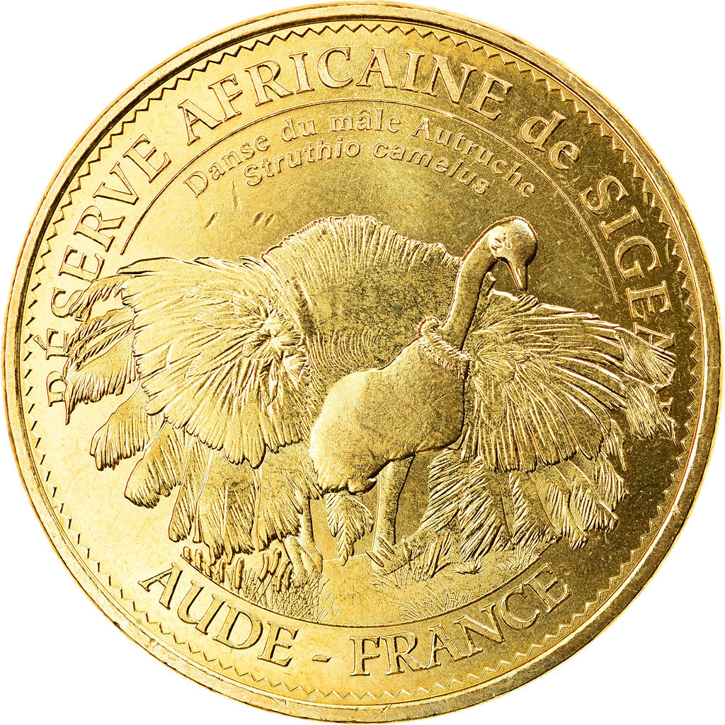 Frankreich, Token, Touristic token, Sigean - Réserve n°21 - L'autruche, 2015