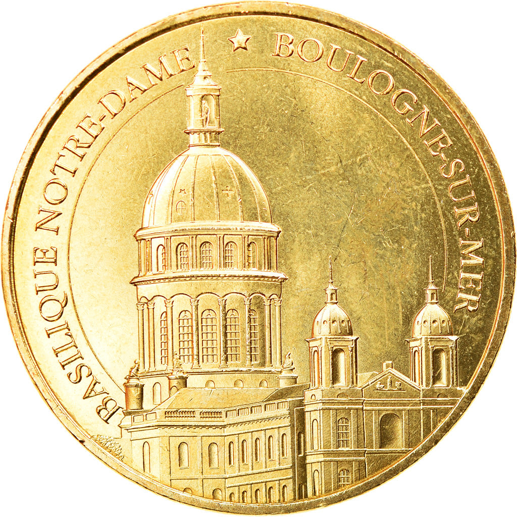 France, Token, Touristic token, Boulogne-sur-Mer - Basilique Notre Dame, 2017