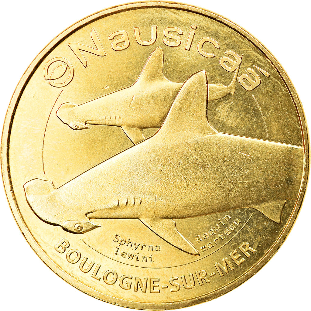 France, Jeton, Jeton Touristique, Boulogne-sur-Mer - Nausicaa n°12 - Le requin