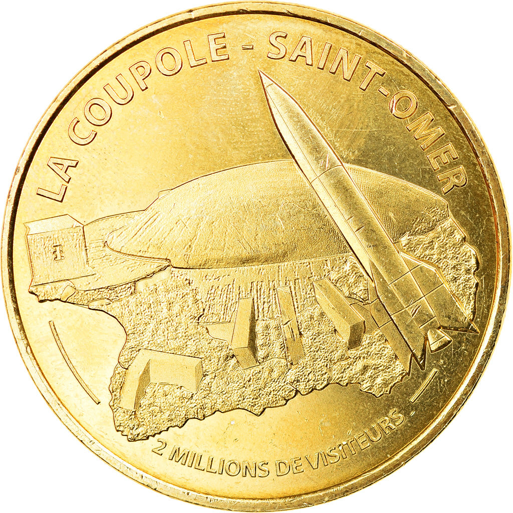 France, Token, Touristic token, Helfaut - La Coupole n°7 - 2 millions de