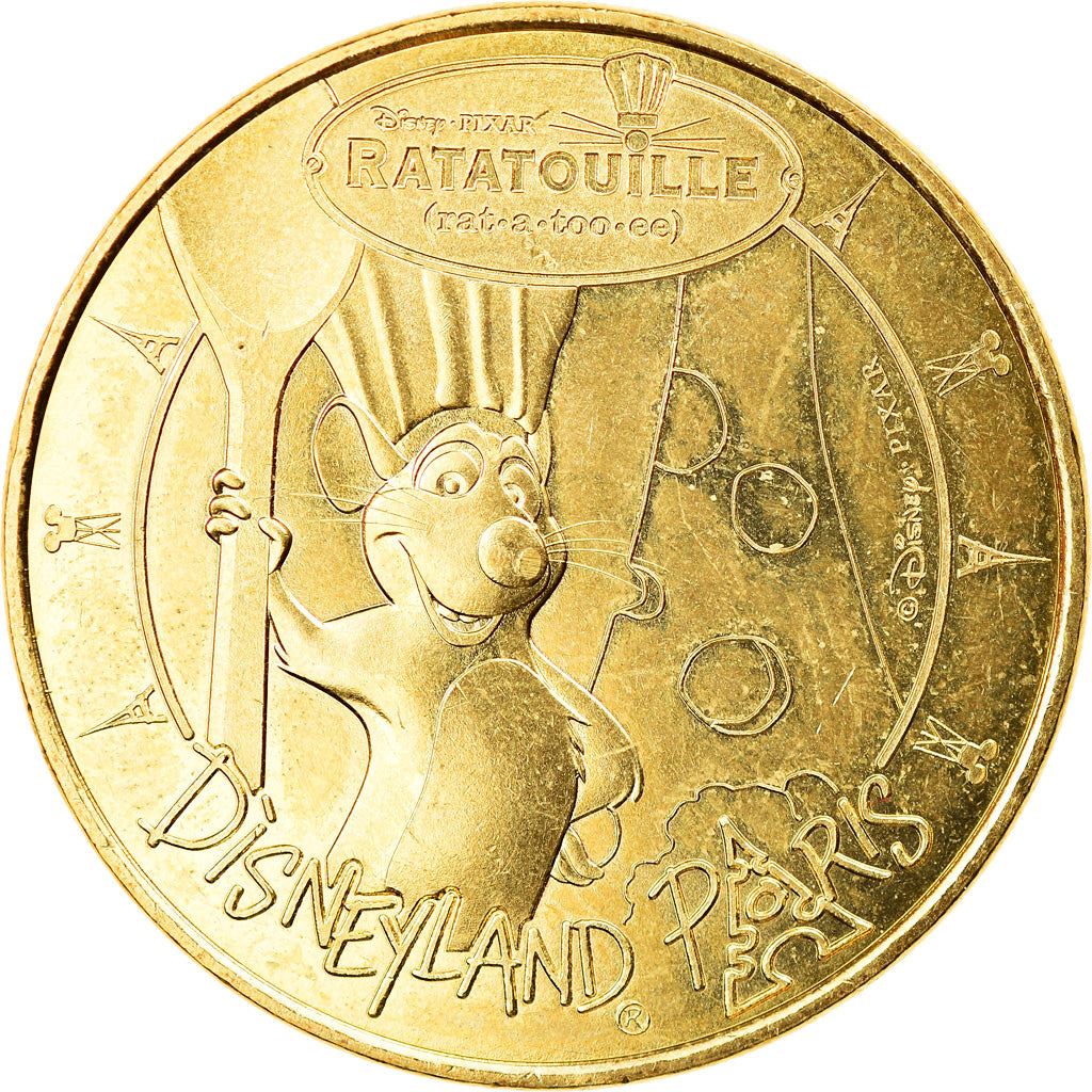 France, Token, Touristic token, Disneyland n°35 - Ratatouille, 2018, MDP