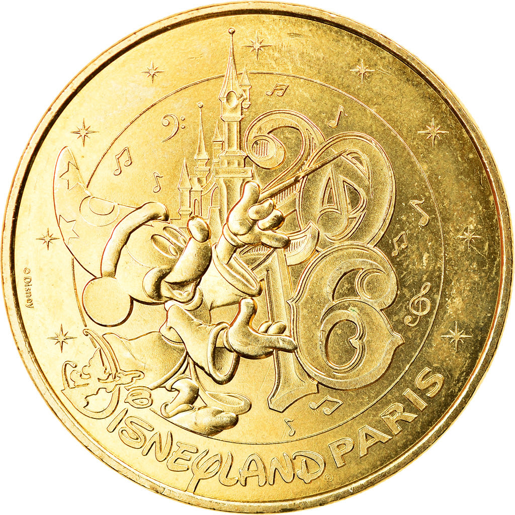 France, Token, Touristic token, Disneyland n°37 - Mickey 2016, 2016, MDP