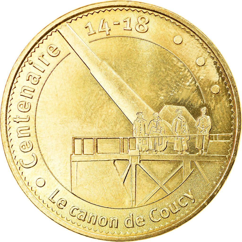 France, Token, Touristic token, Coucy - Château n°4 - Le canon, 2015, MDP