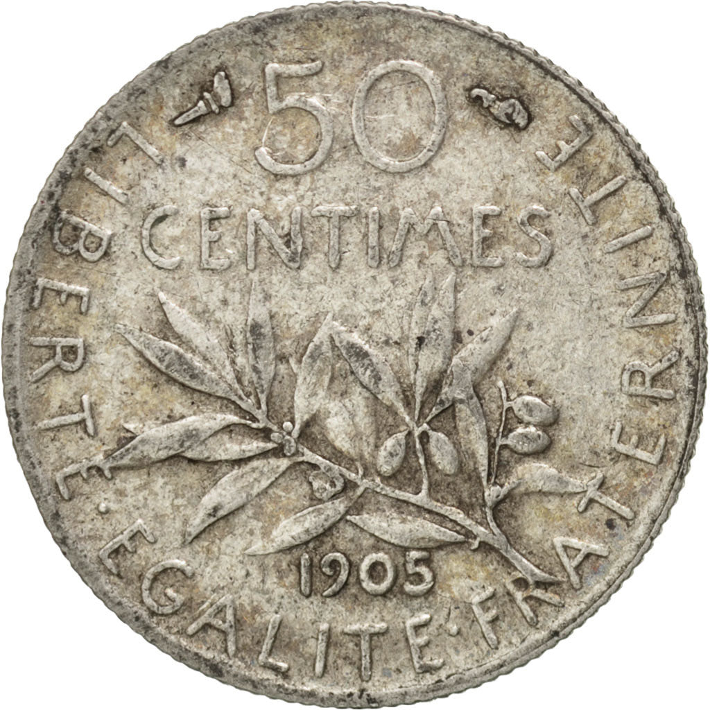 IIIème République, 50 Centimes Semeuse 1905, KM 854
