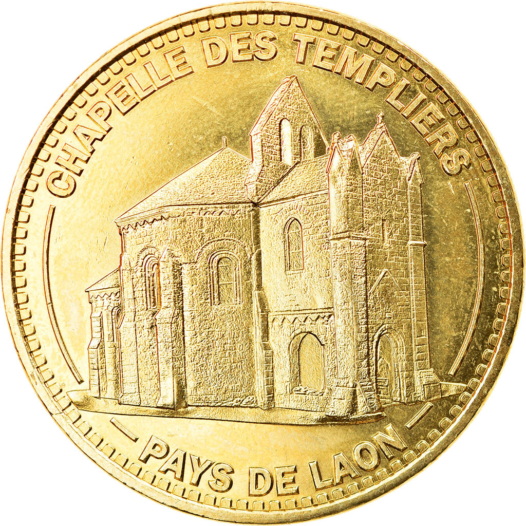 France, Token, Touristic token, 02/ Chapelle des Templiers, Laon, 2016, MDP