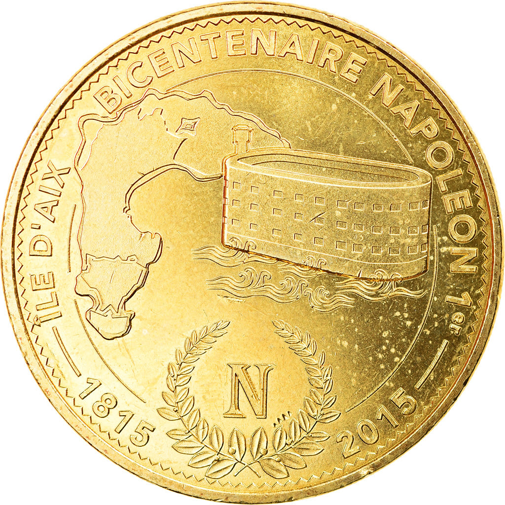 Francia, Token, Touristic token, 17/ Bicentenaire Napoléon - Ile d'Aix, 2015