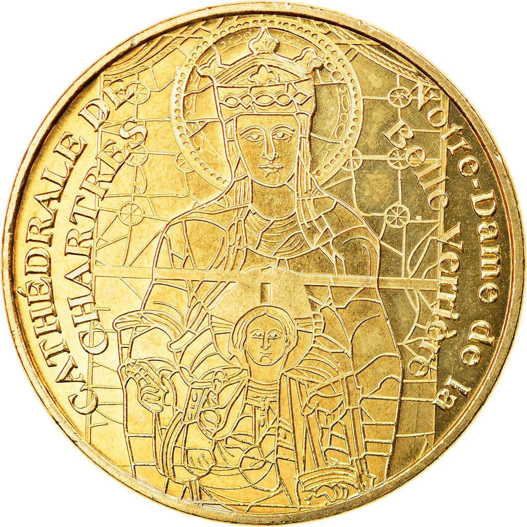 France, Token, Touristic token, Chartres - La Cathédrale n°5, 2010, MDP