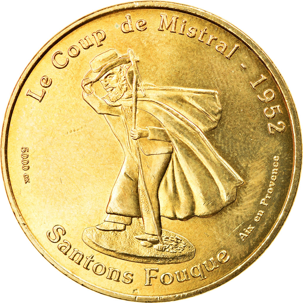 France, Token, Touristic token, Aix-en-Provence - Santon Fouque n°1, 2009, MDP