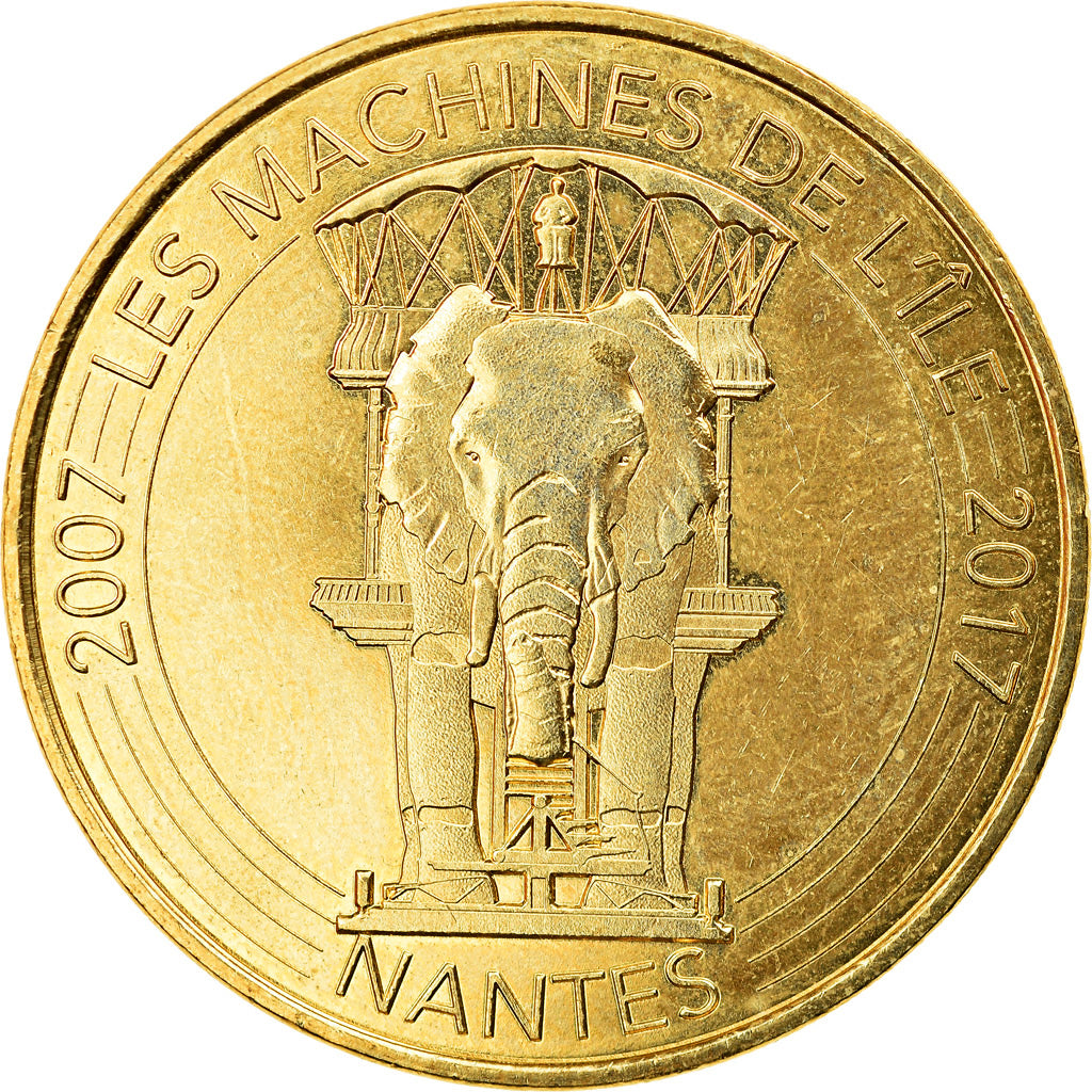 France, Jeton, Jeton Touristique, Nantes - Les machines de l'île n°4 - 10 ans
