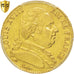 France, Louis XVIII, 20 Francs, 1815 W, Or, KM:706.6, PCGS AU55