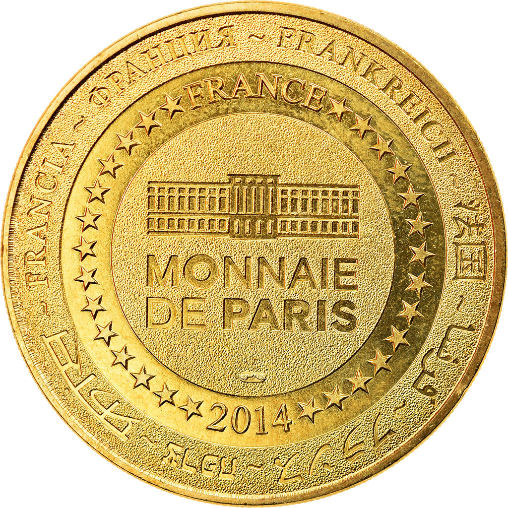 France, Token, 02/ Anne Morgan, Blérancourt, 2014, MDP, AU(55-58), Cupro-nickel