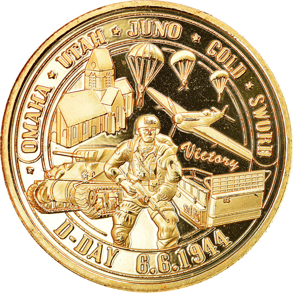 France, Token, 6 juin 1944 - D Day - Normandie, AU(55-58), Cupro-nickel