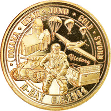 France, Token, 6 juin 1944 - D Day - Normandie, AU(55-58), Cupro-nickel