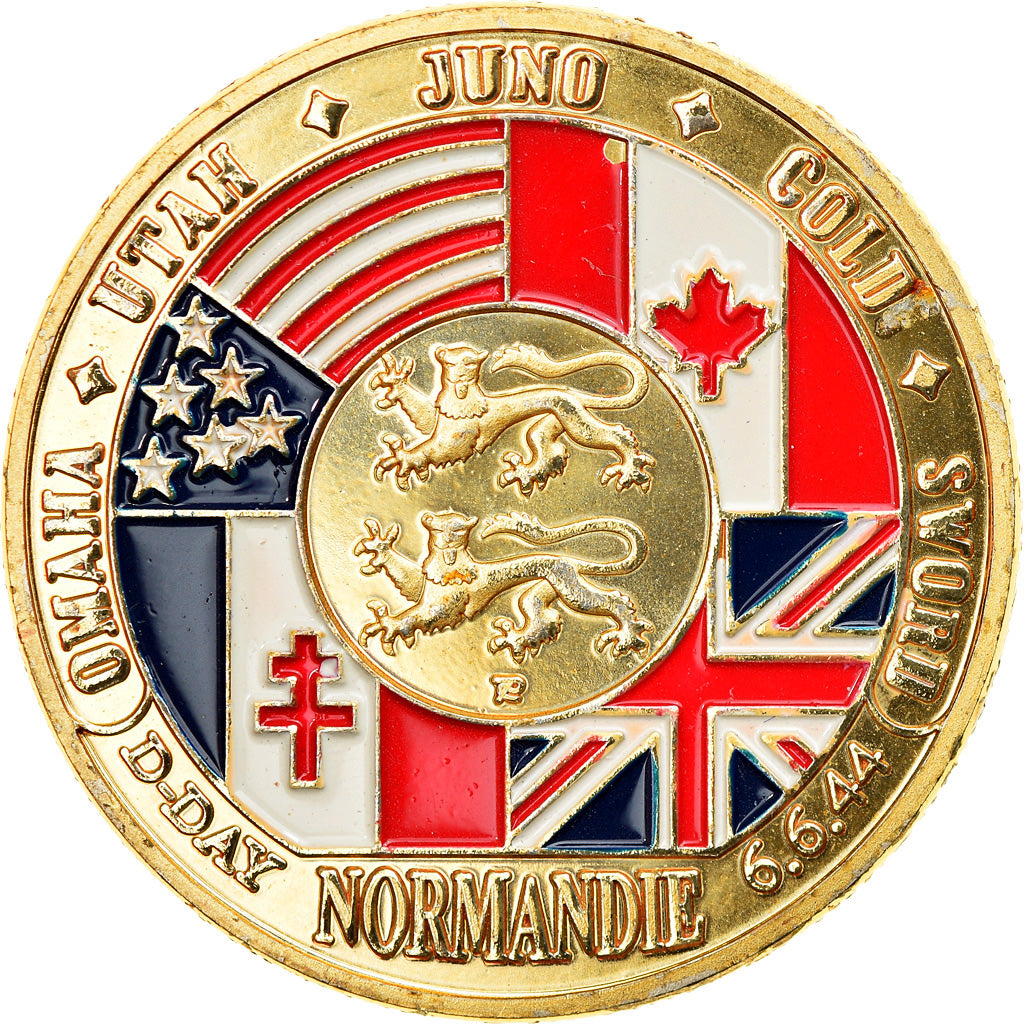 France, Token, D-Day - Juno Beach - Canadian infantry division, AU(55-58)
