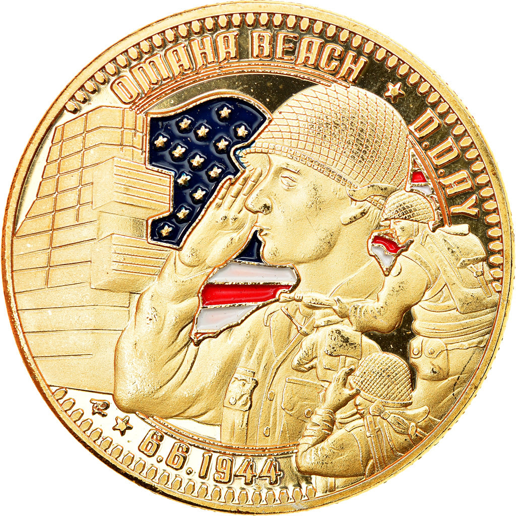 France, Token, D-Day - Omaha beach, AU(55-58), Cupro-nickel Aluminium