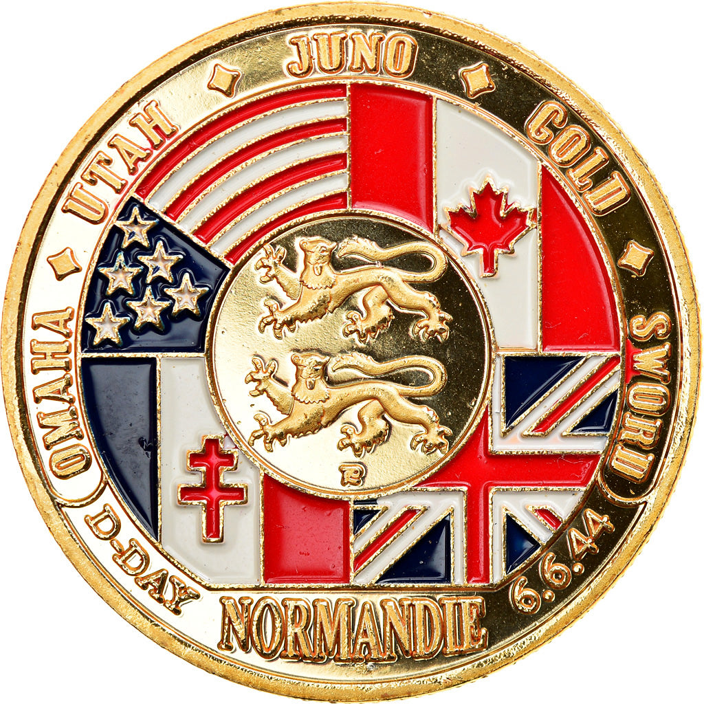 France, Token, D-Day - Omaha beach, AU(55-58), Cupro-nickel Aluminium