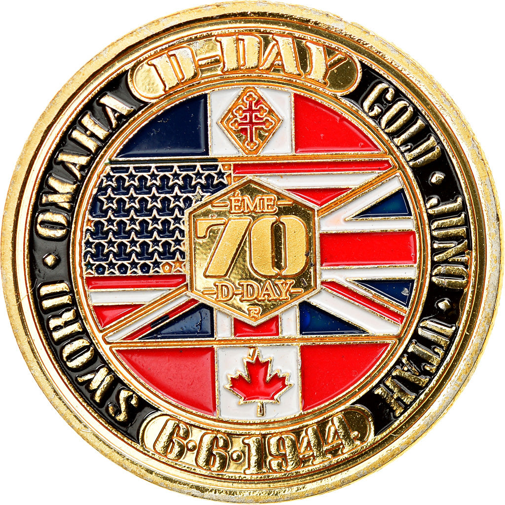 France, Jeton, 70ème Anniversaire du Débarquement de Normandie, D-DAY, SUP