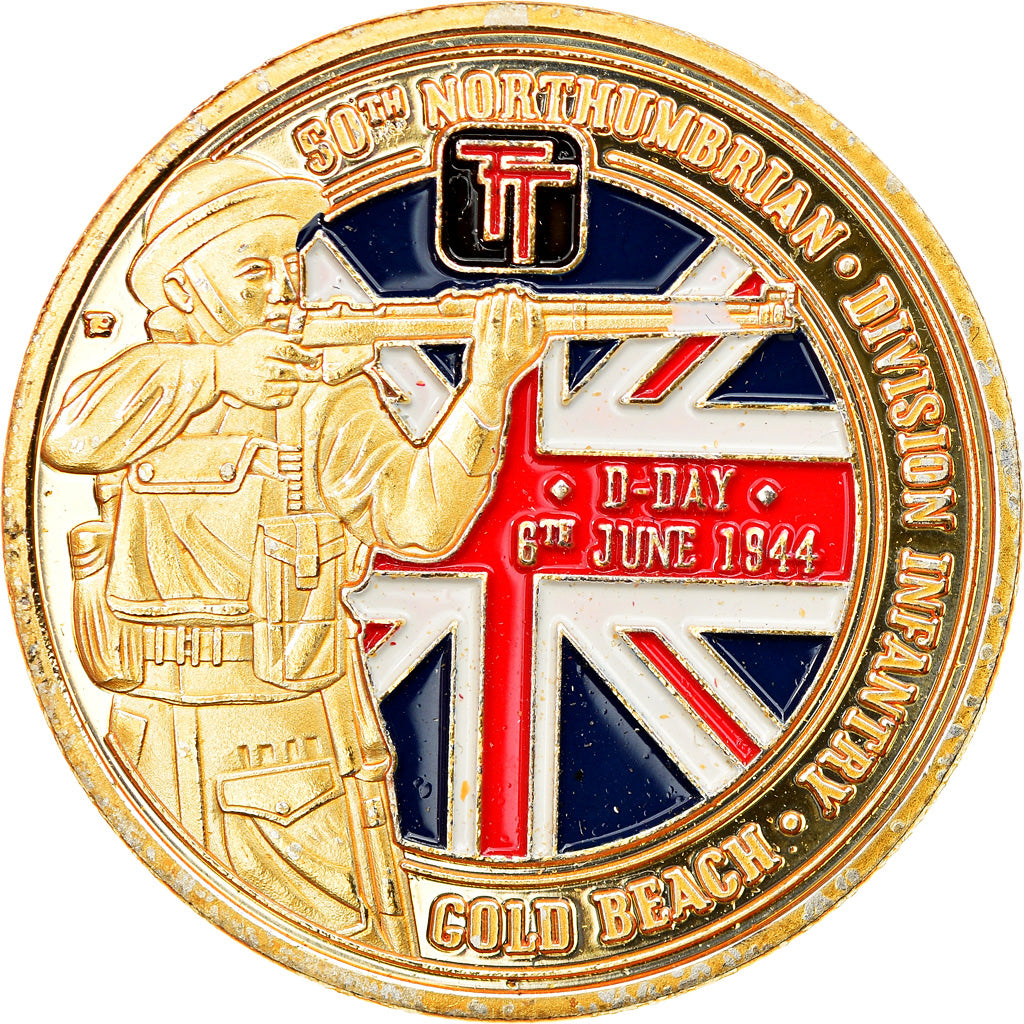 France, Token, D-Day - 50th Northumbrian Division - Gold Beach, AU(55-58)