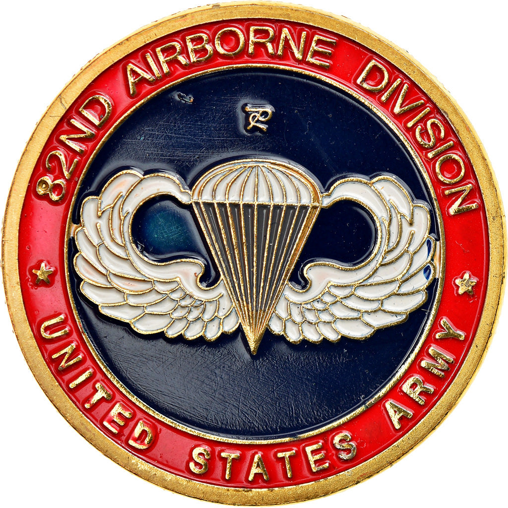 Francia, Token, D-Day - 82nd Airborne Division, EBC, Aluminio y cuproníquel
