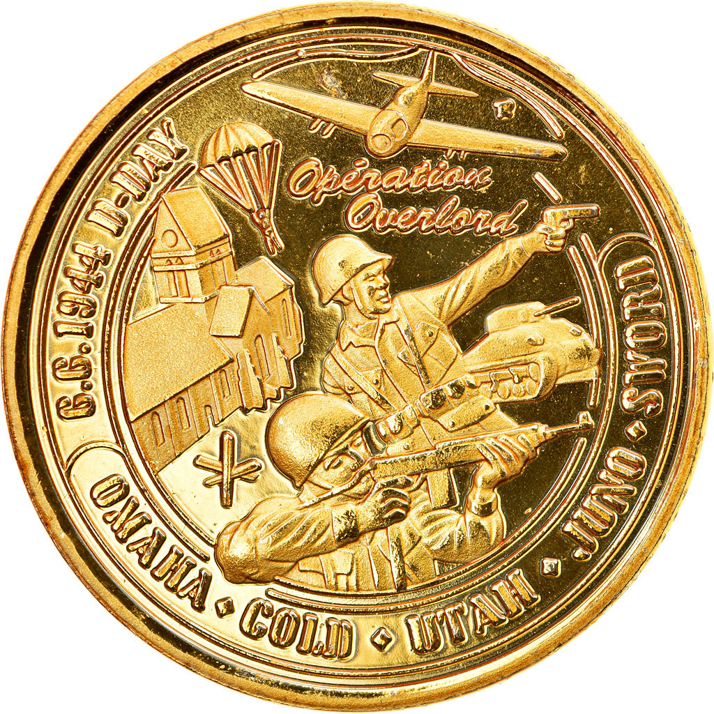 France, Token, D-Day - Opération Overlord, AU(55-58), Cupro-nickel Aluminium
