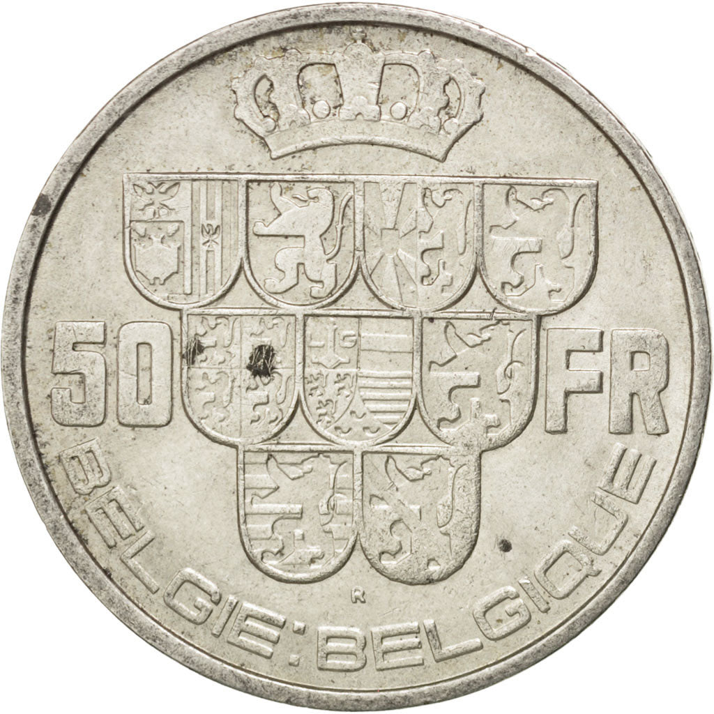 Monnaie, Belgique, 50 Francs, 50 Frank, 1939, TTB+, Argent, KM:122.1