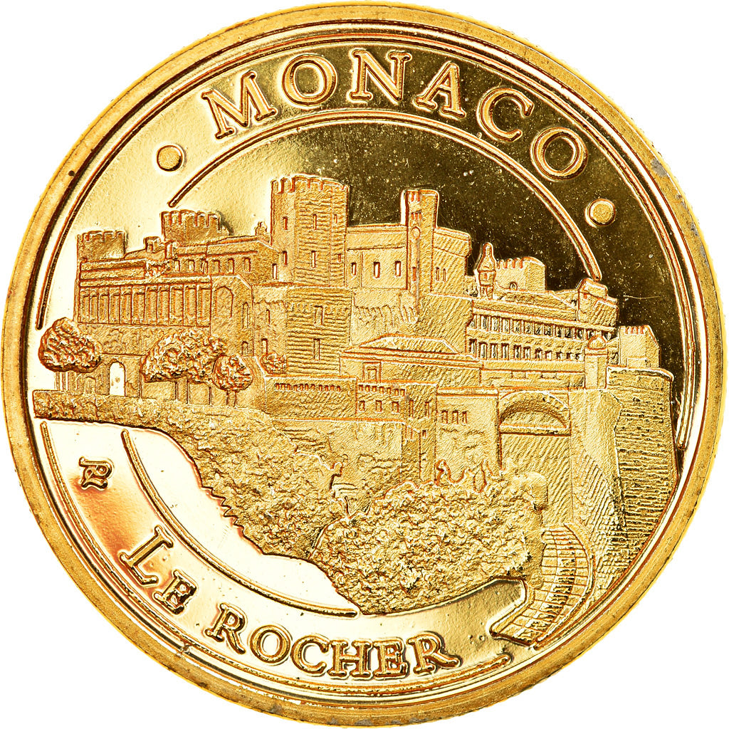 France, Token, 98/ Monaco - Le Rocher, Souvenirs et Patrimoine, AU(55-58)