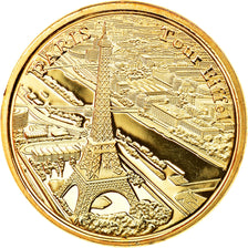 France, Jeton, Paris - La Tour Eiffel et la Seine, Souvenirs et Patrimoine, SUP