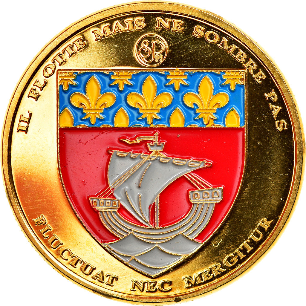 France, Jeton, Paris - La Tour Eiffel et la Seine, Souvenirs et Patrimoine, SUP